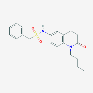 molecular formula C20H24N2O3S B2740139 N-(1-butyl-2-oxo-1,2,3,4-tetrahydroquinolin-6-yl)-1-phenylmethanesulfonamide CAS No. 941906-55-4