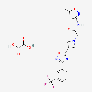 N-(5-methylisoxazol-3-yl)-2-(3-(3-(3-(trifluoromethyl)phenyl)-1,2,4-oxadiazol-5-yl)azetidin-1-yl)acetamide oxalate