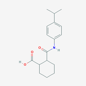 molecular formula C17H23NO3 B274015 2-(p-Cumenylcarbamoyl)cyclohexanecarboxylic acid 
