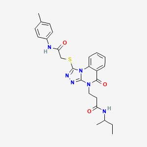 2-methyl-N-[3-(methylthio)phenyl]-5-[5-(trifluoromethyl)-1H-pyrazol-3-yl]thiophene-3-sulfonamide