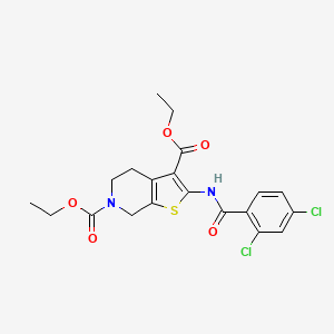 diethyl 2-(2,4-dichlorobenzamido)-4,5-dihydrothieno[2,3-c]pyridine-3,6(7H)-dicarboxylate