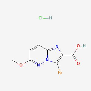 3-Bromo-6-methoxyimidazo[1,2-b]pyridazine-2-carboxylic acid;hydrochloride