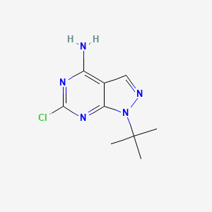 molecular formula C9H12ClN5 B2740180 1-tert-butyl-6-chloro-1H-pyrazolo[3,4-d]pyrimidin-4-amine CAS No. 1464973-29-2