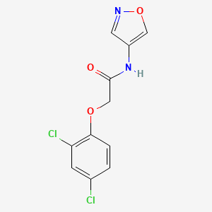 molecular formula C11H8Cl2N2O3 B2740186 2-(2,4-dichlorophenoxy)-N-(isoxazol-4-yl)acetamide CAS No. 1396673-34-9