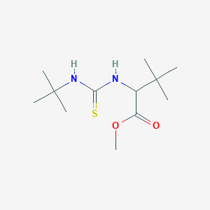molecular formula C12H24N2O2S B2740193 Methyl 2-{[(tert-butylamino)carbothioyl]amino}-3,3-dimethylbutanoate CAS No. 1214138-23-4