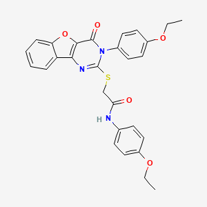 N-(4-ethoxyphenyl)-2-((3-(4-ethoxyphenyl)-4-oxo-3,4-dihydrobenzofuro[3,2-d]pyrimidin-2-yl)thio)acetamide