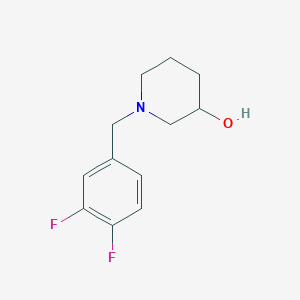 molecular formula C12H15F2NO B2740203 1-[(3,4-Difluorophenyl)methyl]piperidin-3-ol CAS No. 414877-37-5