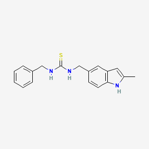 molecular formula C18H19N3S B2740205 1-benzyl-3-[(2-methyl-1H-indol-5-yl)methyl]thiourea CAS No. 852139-45-8