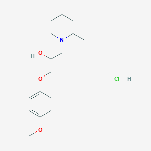 1-(4-Methoxyphenoxy)-3-(2-methylpiperidin-1-yl)propan-2-ol hydrochloride