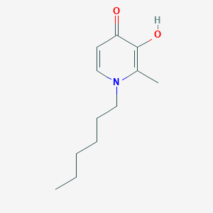 4(1H)-Pyridinone, 1-hexyl-3-hydroxy-2-methyl-
