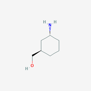 molecular formula C7H15NO B2740226 ((1R,3R)-3-Aminocyclohexyl)methanol CAS No. 921040-77-9