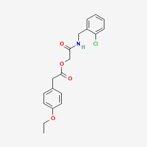 molecular formula C19H20ClNO4 B2740227 2-[(2-Chlorobenzyl)amino]-2-oxoethyl (4-ethoxyphenyl)acetate CAS No. 1331301-49-5