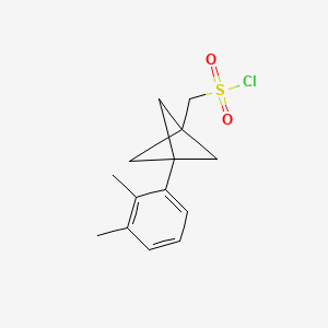 [3-(2,3-Dimethylphenyl)-1-bicyclo[1.1.1]pentanyl]methanesulfonyl chloride