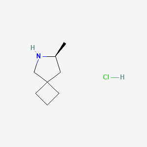 molecular formula C8H16ClN B2740233 (7S)-7-Methyl-6-azaspiro[3.4]octane;hydrochloride CAS No. 2416217-69-9