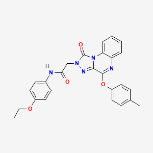 molecular formula C26H23N5O4 B2740237 N-(4-ethoxyphenyl)-2-[4-(4-methylphenoxy)-1-oxo[1,2,4]triazolo[4,3-a]quinoxalin-2(1H)-yl]acetamide CAS No. 1185168-67-5