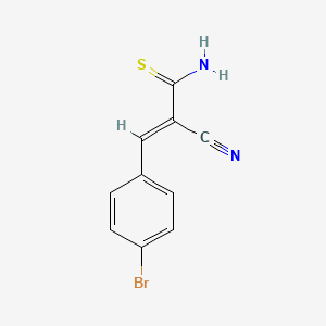 2-Propenethioamide, 3-(4-bromophenyl)-2-cyano-, (E)-