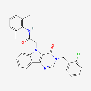 2-(3-(2-chlorobenzyl)-4-oxo-3H-pyrimido[5,4-b]indol-5(4H)-yl)-N-(2,6-dimethylphenyl)acetamide