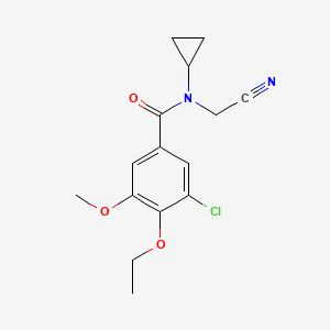 3-chloro-N-(cyanomethyl)-N-cyclopropyl-4-ethoxy-5-methoxybenzamide