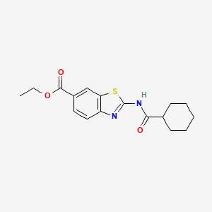 Ethyl 2-(cyclohexylcarbonylamino)benzothiazole-6-carboxylate