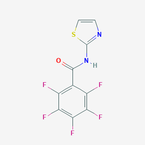 molecular formula C10H3F5N2OS B274027 2,3,4,5,6-Pentafluoro-N-(2-thiazolyl)benzamide 