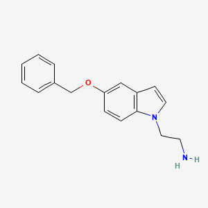 molecular formula C17H18N2O B2740272 2-(5-(苄氧基)-1H-吲哚-1-基)乙胺 CAS No. 1158586-95-8