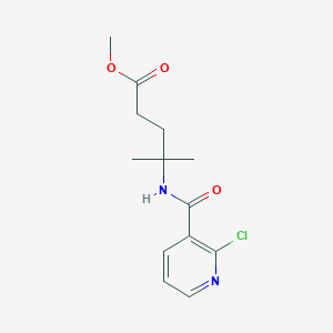 Methyl 4-[(2-chloropyridin-3-yl)formamido]-4-methylpentanoate