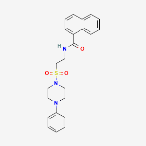 N-(2-((4-phenylpiperazin-1-yl)sulfonyl)ethyl)-1-naphthamide