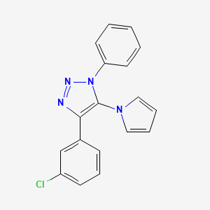 4-(3-chlorophenyl)-1-phenyl-5-(1H-pyrrol-1-yl)-1H-1,2,3-triazole