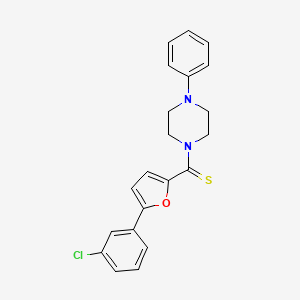 (5-(3-Chlorophenyl)furan-2-yl)(4-phenylpiperazin-1-yl)methanethione