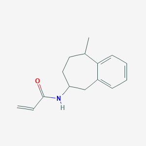 molecular formula C15H19NO B2740300 N-(9-Methyl-6,7,8,9-tetrahydro-5H-benzo[7]annulen-6-yl)prop-2-enamide CAS No. 2361639-78-1