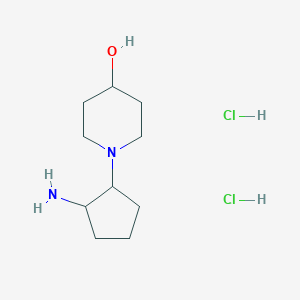 1-(2-Aminocyclopentyl)piperidin-4-ol dihydrochloride
