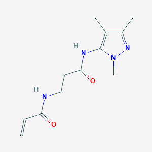 3-(Prop-2-enoylamino)-N-(2,4,5-trimethylpyrazol-3-yl)propanamide