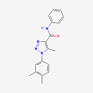 1-(3,4-dimethylphenyl)-5-methyl-N-phenyl-1H-1,2,3-triazole-4-carboxamide