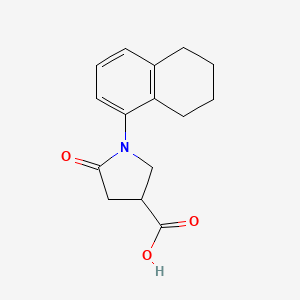 5-Oxo-1-(5,6,7,8-tetrahydronaphthalen-1-yl)pyrrolidine-3-carboxylic acid
