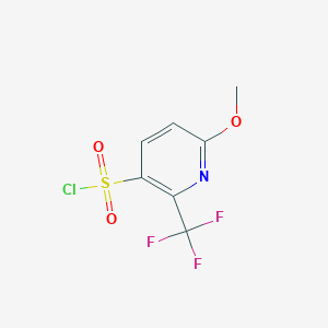 6-Methoxy-2-(trifluoromethyl)pyridine-3-sulfonyl chloride