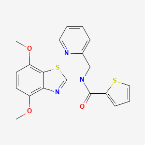 N-(4,7-dimethoxybenzo[d]thiazol-2-yl)-N-(pyridin-2-ylmethyl)thiophene-2-carboxamide