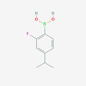 molecular formula C9H12BFO2 B2740355 (2-Fluoro-4-isopropylphenyl)boronic acid CAS No. 2225174-97-8