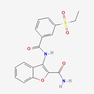 3-(3-(Ethylsulfonyl)benzamido)benzofuran-2-carboxamide