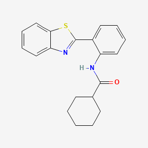 N-[2-(1,3-benzothiazol-2-yl)phenyl]cyclohexanecarboxamide