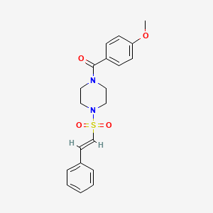 (4-methoxyphenyl)-[4-[(E)-2-phenylethenyl]sulfonylpiperazin-1-yl]methanone