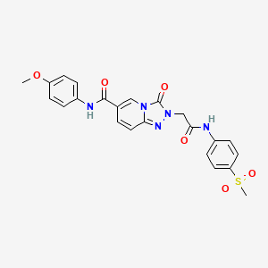 2-{[(4-methanesulfonylphenyl)carbamoyl]methyl}-N-(4-methoxyphenyl)-3-oxo-2H,3H-[1,2,4]triazolo[4,3-a]pyridine-6-carboxamide