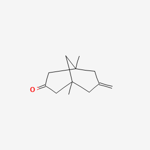 1,5-Dimethyl-7-methylenebicyclo(3.3.1)nonan-3-one