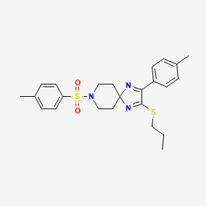 2-(4-Methylphenyl)-8-[(4-methylphenyl)sulfonyl]-3-(propylthio)-1,4,8-triazaspiro[4.5]deca-1,3-diene