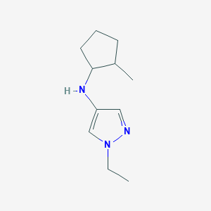molecular formula C11H19N3 B2740382 1-ethyl-N-(2-methylcyclopentyl)-1H-pyrazol-4-amine CAS No. 1488245-36-8