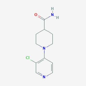 molecular formula C11H14ClN3O B2740383 1-(3-氯吡啶-4-基)哌啶-4-羧酰胺 CAS No. 1221567-31-2