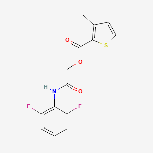 [2-(2,6-Difluoroanilino)-2-oxoethyl] 3-methylthiophene-2-carboxylate