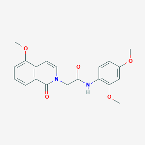 N-(2,4-dimethoxyphenyl)-2-(5-methoxy-1-oxoisoquinolin-2-yl)acetamide
