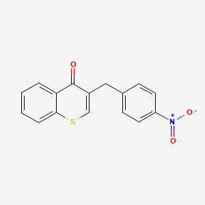 3-[(4-Nitrophenyl)methyl]thiochromen-4-one