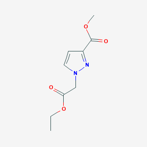 molecular formula C9H12N2O4 B2740413 methyl 1-(2-ethoxy-2-oxoethyl)-1H-pyrazole-3-carboxylate CAS No. 1006319-54-5