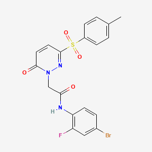 N-(4-bromo-2-fluorophenyl)-2-(6-oxo-3-tosylpyridazin-1(6H)-yl)acetamide